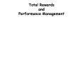 Total Rewards and Performance Management PowerPoint PPT Presentation