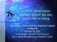 GLRPPR Information Sharing: Where We Are, Where Were Going PowerPoint PPT Presentation