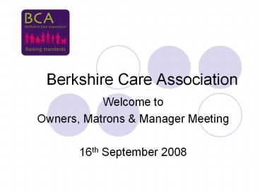 Berkshire Care Association