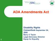 ADA Amendments Act