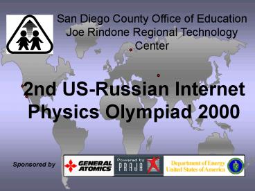 2nd USRussian Internet Physics Olympiad 2000