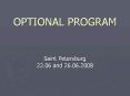 OPTIONAL PROGRAM PowerPoint PPT Presentation
