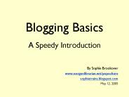 Blogging Basics