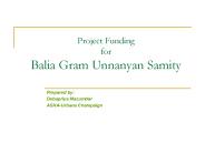 Project Funding for Balia Gram Unnanyan Samity