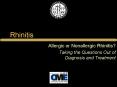 Rhinitis PowerPoint PPT Presentation