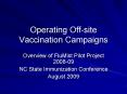 Operating Offsite Vaccination Campaigns PowerPoint PPT Presentation