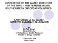 CONFERENCE OF THE WATER DIRECTORS OF THE EURO MEDITERRANEAN AND SOUTHEASTERN EUROPEAN COUNTRIES PowerPoint PPT Presentation
