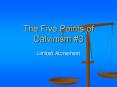 The Five Points of Calvinism PowerPoint PPT Presentation