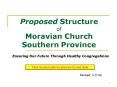 Proposed Structure of Moravian Church Southern Province PowerPoint PPT Presentation
