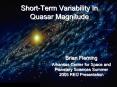 Short-Term Variability In Quasar Magnitude PowerPoint PPT Presentation