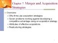 Chapter 7: Merger and Acquisition Strategies PowerPoint PPT Presentation