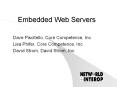 Embedded Web Servers PowerPoint PPT Presentation