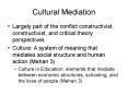 Cultural Mediation PowerPoint PPT Presentation