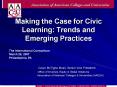 Making the Case for Civic Learning: Trends and Emerging Practices PowerPoint PPT Presentation