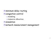 minimum delay routing