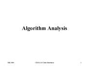 Algorithm Analysis