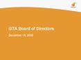 GTA Board of Directors PowerPoint PPT Presentation