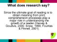 What does research say PowerPoint PPT Presentation
