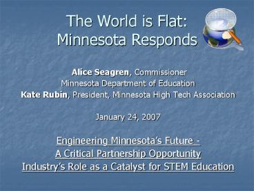 Alice Seagren, Commissioner