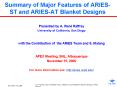Summary of Major Features of ARIESST and ARIESAT Blanket Designs PowerPoint PPT Presentation