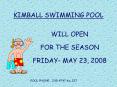 KIMBALL SWIMMING POOL PowerPoint PPT Presentation