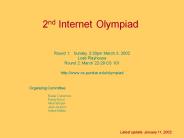 2nd Internet Olympiad