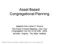 Asset Based Congregational Planning PowerPoint PPT Presentation