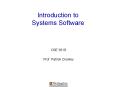 Introduction to Systems Software PowerPoint PPT Presentation