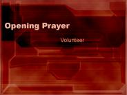 Opening Prayer