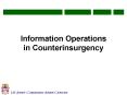 Information Operations in Counterinsurgency PowerPoint PPT Presentation