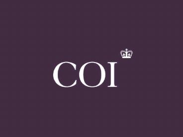 COI and the role for evaluation