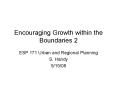 Encouraging Growth within the Boundaries 2 PowerPoint PPT Presentation