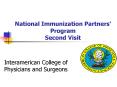 National Immunization Partners Program Second Visit PowerPoint PPT Presentation