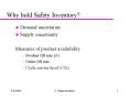 Why hold Safety Inventory PowerPoint PPT Presentation