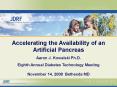 Accelerating the Availability of an Artificial Pancreas PowerPoint PPT Presentation