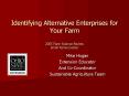 Identifying Alternative Enterprises for Your Farm 2005 Farm Science Review Small Farms Center PowerPoint PPT Presentation