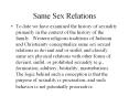 Same Sex Relations PowerPoint PPT Presentation
