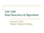 CSC 2300 Data Structures