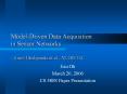 ModelDriven Data Acquisition in Sensor Networks Amol Deshpande et al., VLDB 04 PowerPoint PPT Presentation