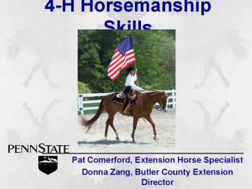 4H Horsemanship Skills
