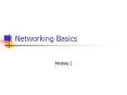 Networking Basics PowerPoint PPT Presentation