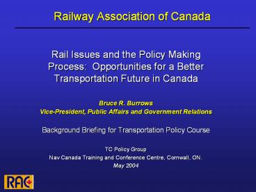 Railway Association of Canada