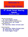 Eighth Grade Parent Meeting PowerPoint PPT Presentation