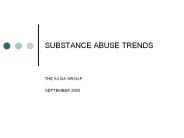 SUBSTANCE ABUSE TRENDS