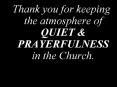 Thank you for keeping the atmosphere of QUIET PowerPoint PPT Presentation