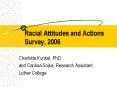 Racial Attitudes and Actions Survey, 2006 PowerPoint PPT Presentation