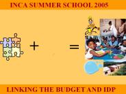 LINKING THE BUDGET AND IDP