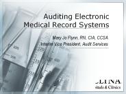Auditing Electronic Medical Record Systems