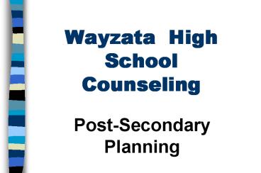 Wayzata High School Counseling