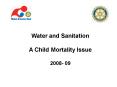 Water and Sanitation PowerPoint PPT Presentation